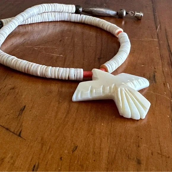 Vintage Carved Bird Tribal Choker - Picture 5 of 11